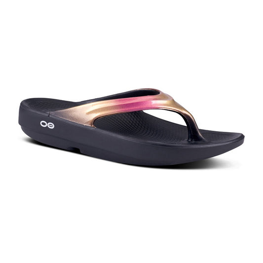 OOFOS OOlala Luxe Rose Gold Sandal
