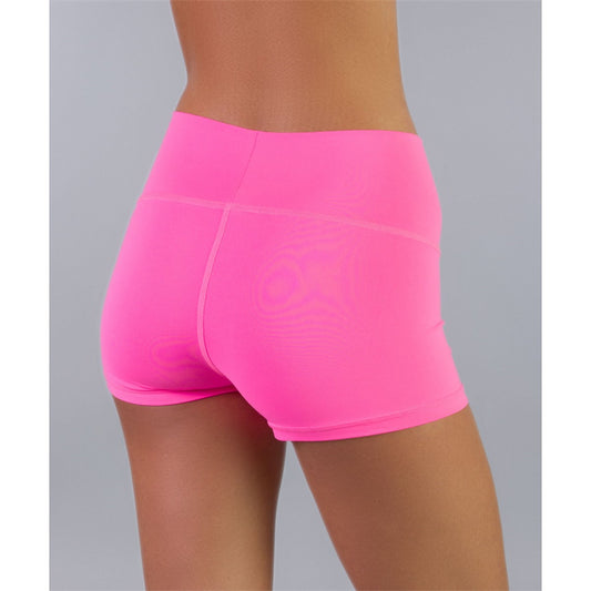 Covalent Activewear Ladies Shorty Short Hot Pink