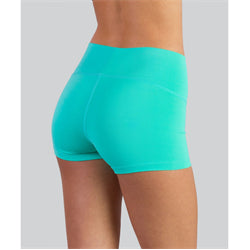Covalent Activewear Ladies Shorty Short Turquoise 2T