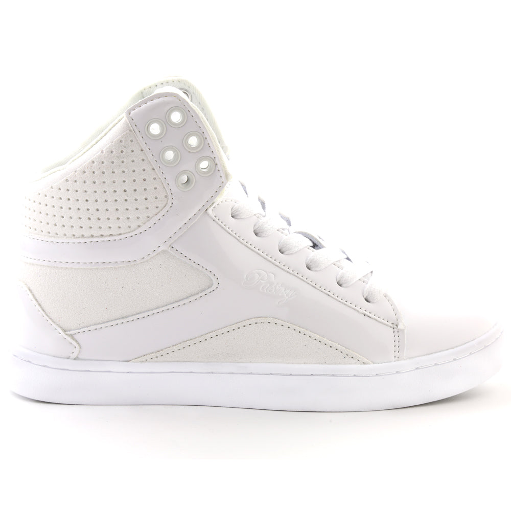 Pastry Pop Tart Glitter Adult Women's Sneaker in White lateral view