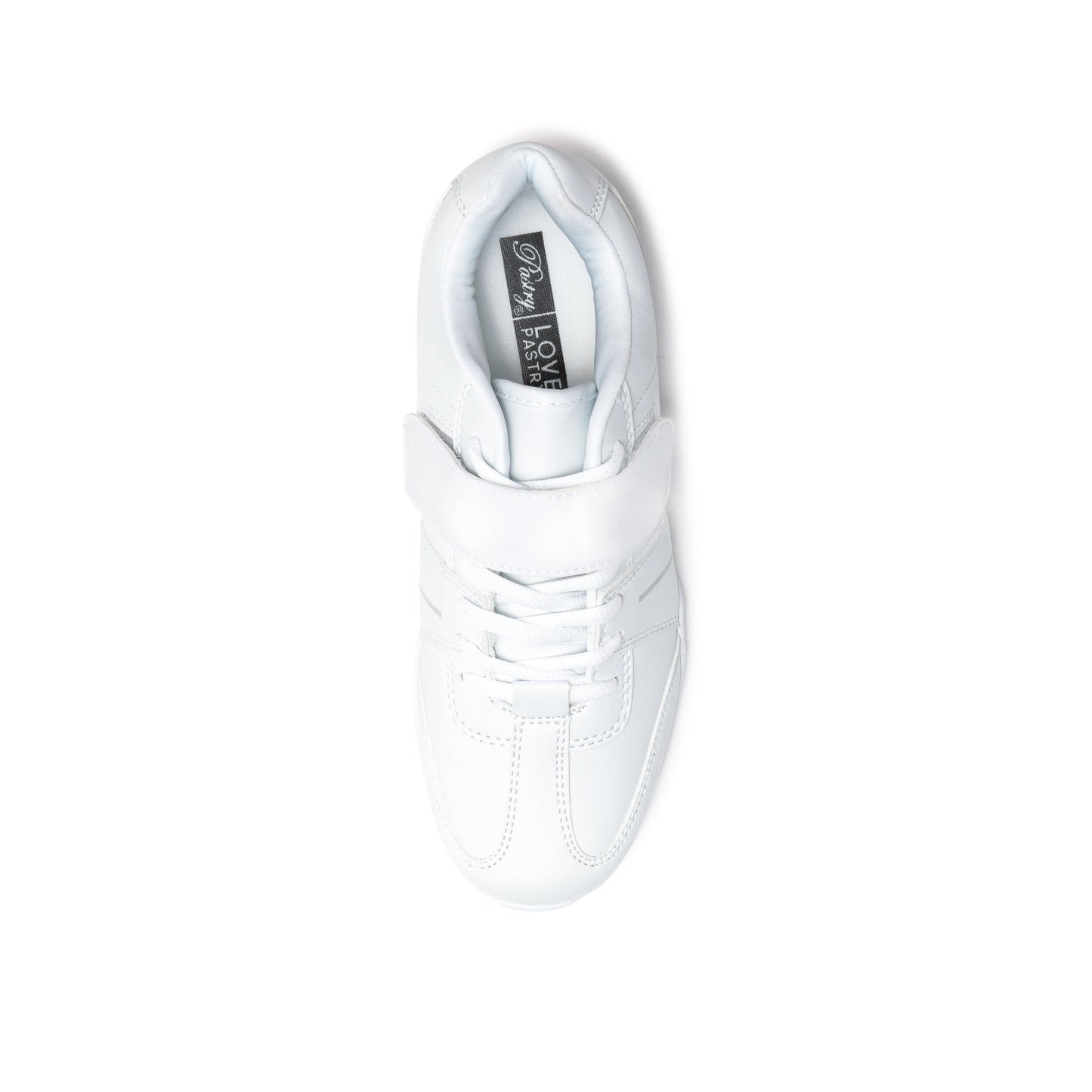 White Pastry Custom Spirit Cheer Sneaker with white kit
