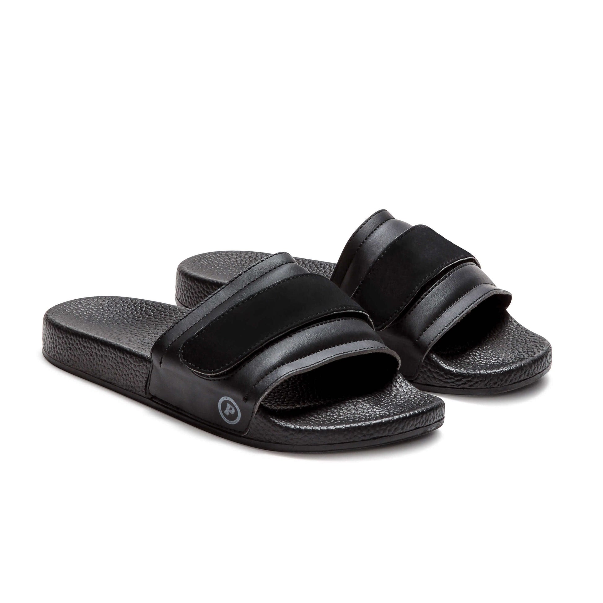 Pair of Pastry Youth Recovery Slide in Black with Blank Straps