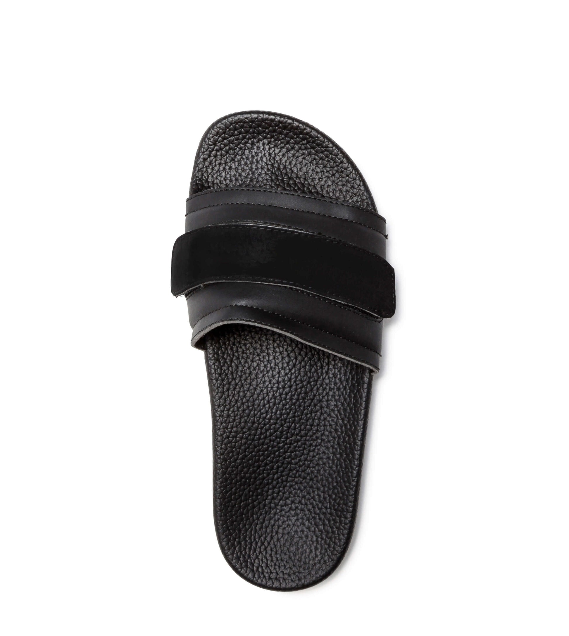Pastry Adult Women's Recovery Slide in Black with Blank Straps top view