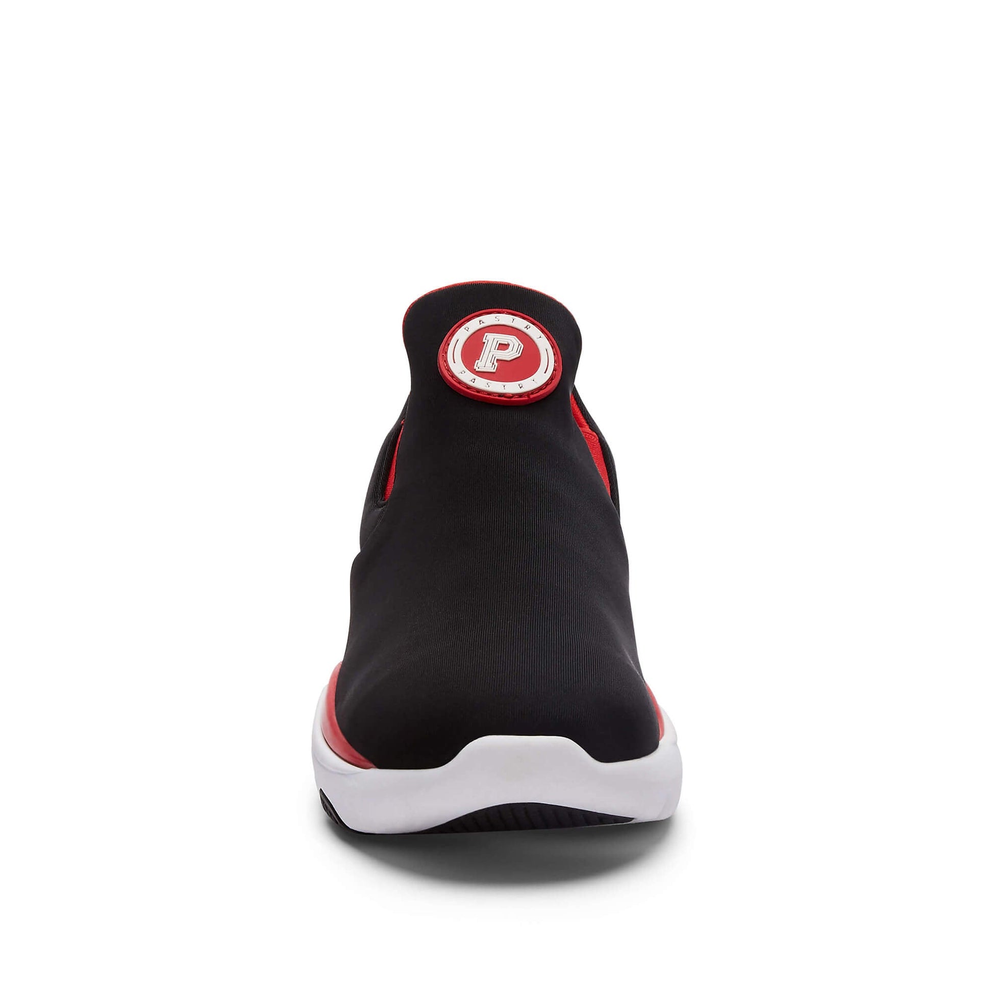 Pastry Phoenix Adult Womens Sneaker in Black/Red front view