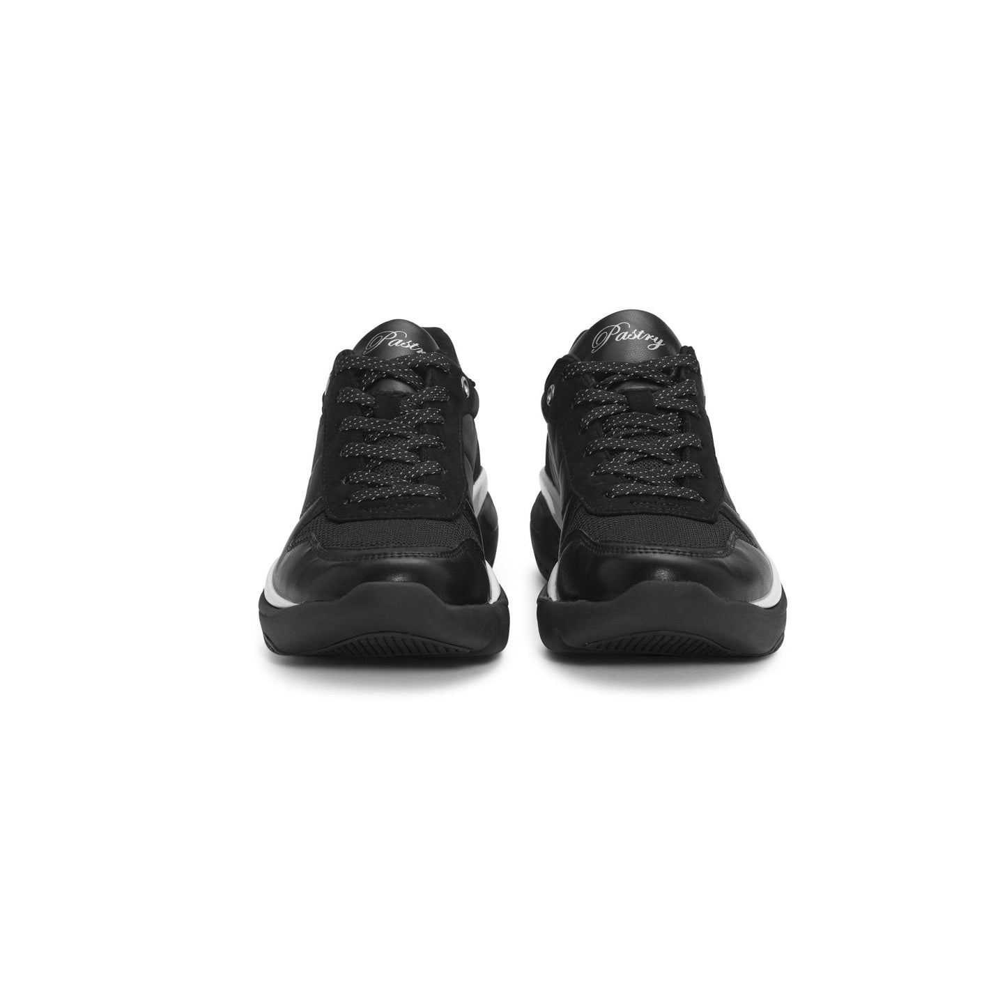 Pair of Pastry Adult Women's Carla Sneaker in Black/White front view
