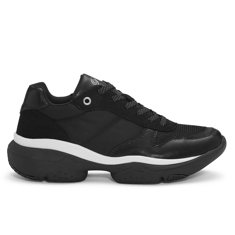 Pastry Adult Women's Carla Sneaker in Black/White lateral view