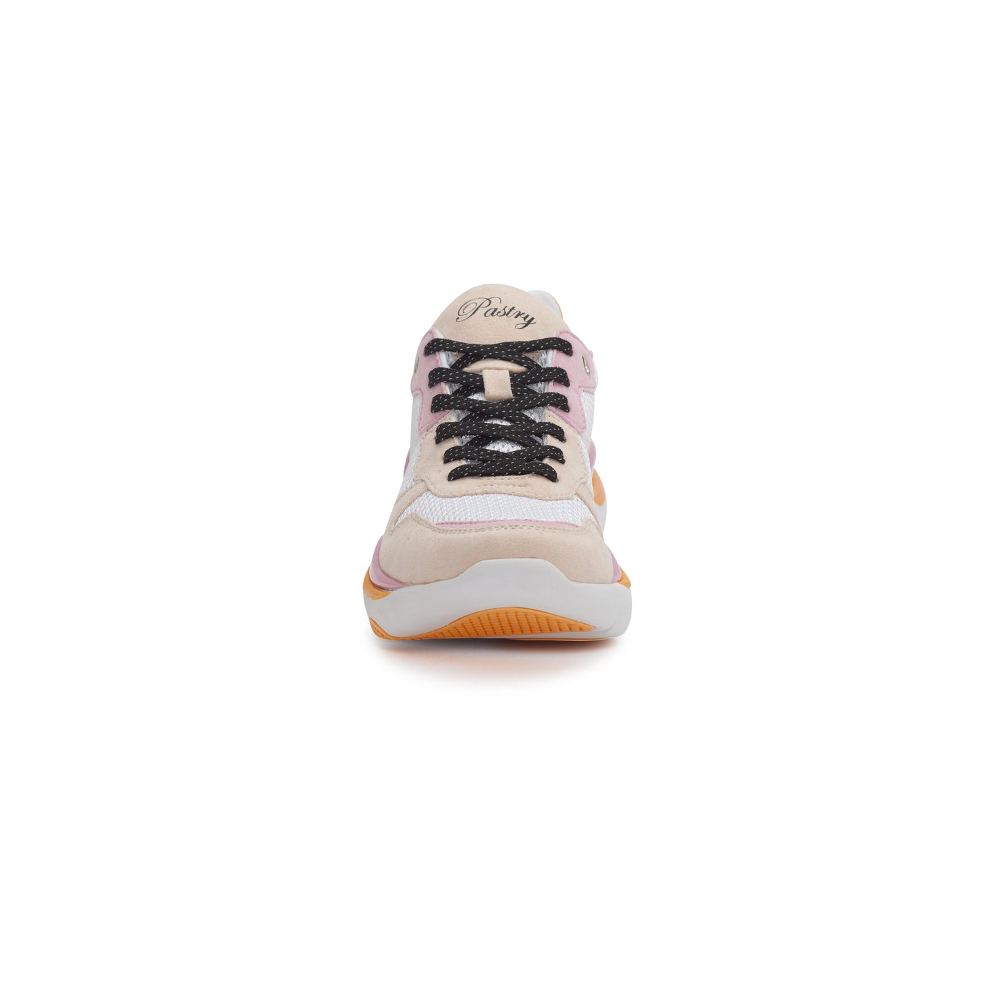 Pastry Adult Women's Carla Sneaker in White/Salmon/Pink front view