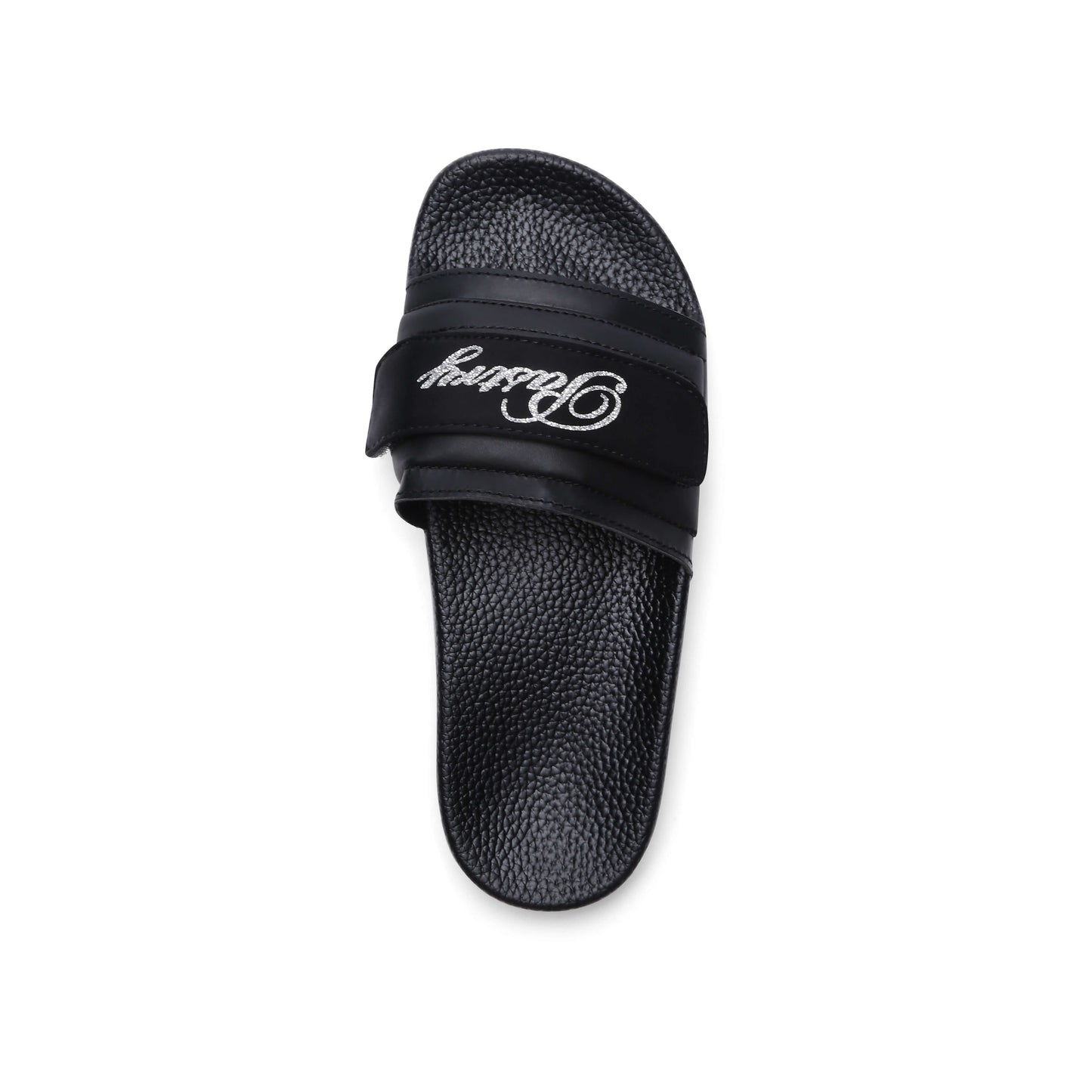 Pastry Adult Women's Recovery Slide Customized with Pastry Logo Straps top view