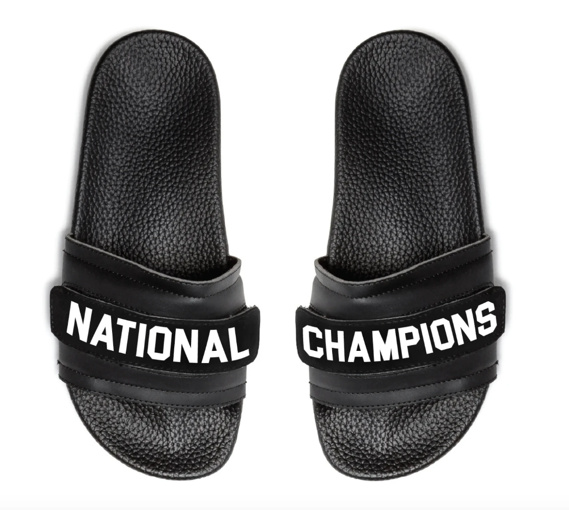 Pastry Adult Women's Recovery Slide with National Champions straps