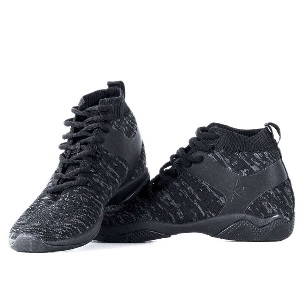 Pair of Rebel Athletic Revolution Youth Blackout Shoes