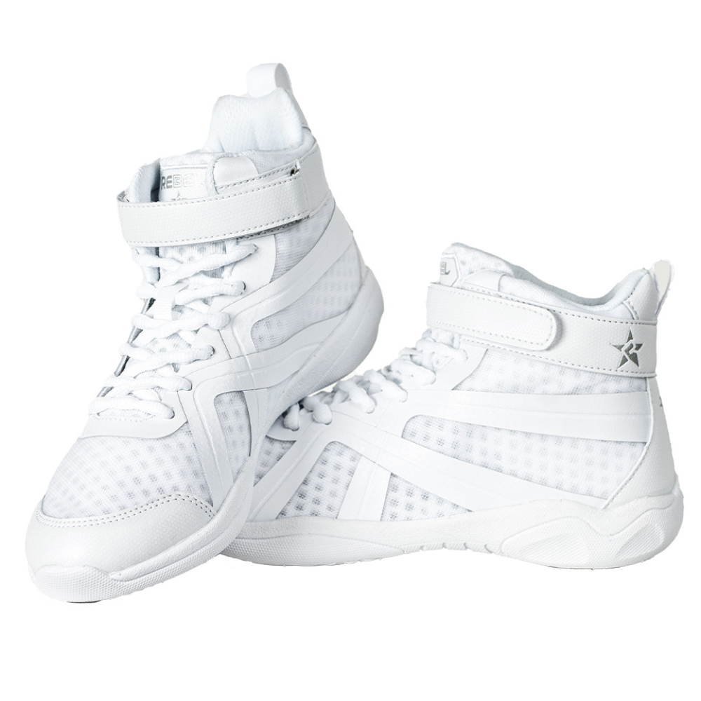 Pair of Rebel Athletic Renegade Youth White Shoes