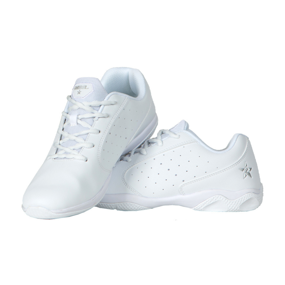 Pair of Rebel Athletic Rise Youth White Shoes