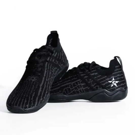 Pair of Rebel Athletic Revolt Youth Blackout Shoes