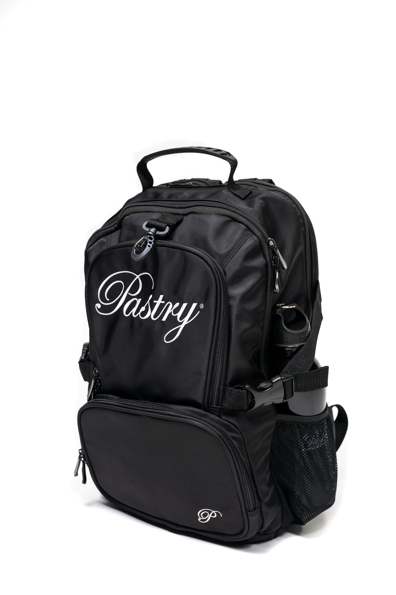 Pastry Backpack Solid Black with tumbler