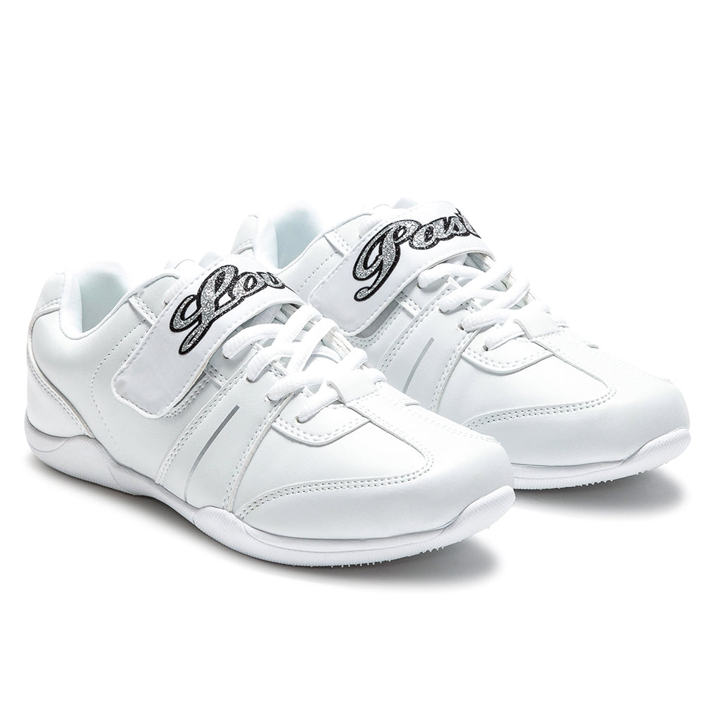Pair of Pastry Custom Spirit Adult Women's Cheer Sneaker in White