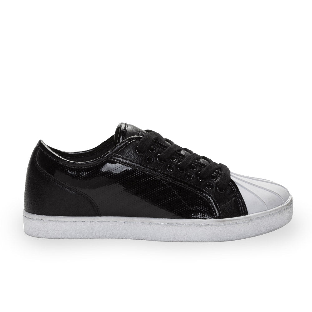 Pastry Paris Praline Adult Womens Sneaker in Black/White lateral view