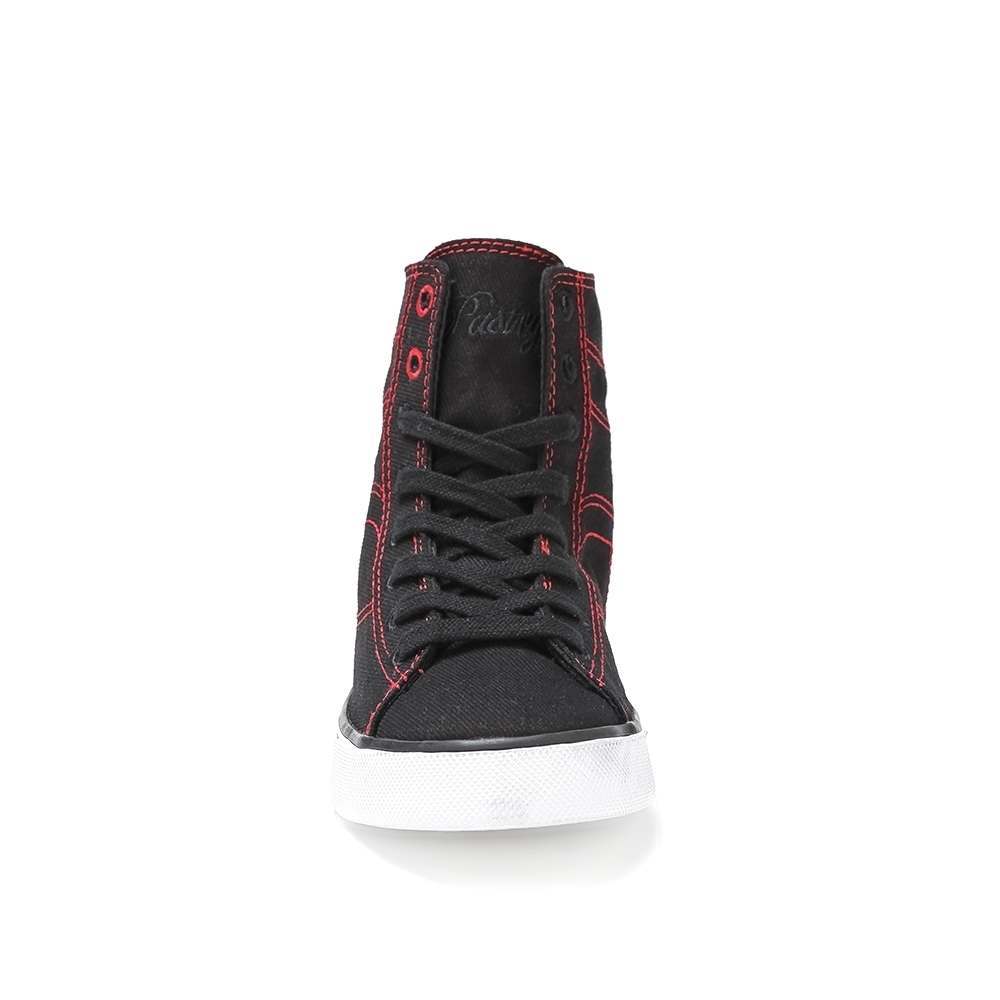 Pastry Cassatta Youth Sneaker in Black/Red front view